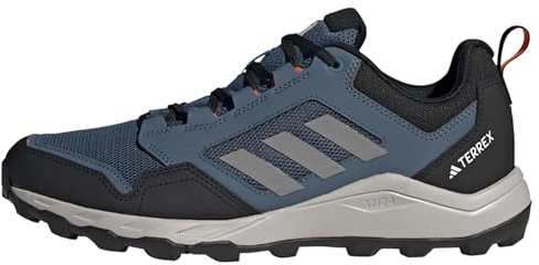 adidas Herren Tracerocker 2.0 Trail Running Shoes Trailrunning-Schuhe, Core Black/Grey Three/Impact Orange, 46 EU