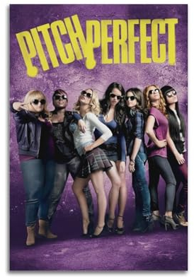 hotv Filmposter Pitch, perfektes Poster, Wandkunst, Leinwandposter, Raumdekor, 30 x 45 cm, ungerahmt, Filmpitch Perfect