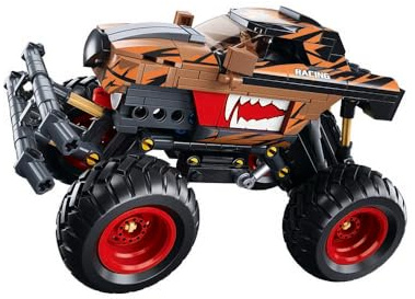 Pullback Off Road Fahrzeug Big Foot schwarz/orange (269 Teile)