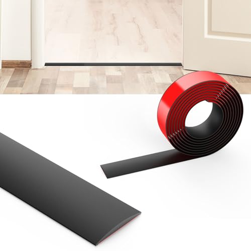 Flintronic 2M Laminate Flooring Transition Strip, 4CM PVC Floor Divider, Self Adhesive Threshold Bar for Joining Floor Gaps, Carpet, Tiles