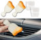 deemars 2PCS Auto-Innenraum-Reinigungsbürste, Weiche Borsten Auto Detailing Pinsel, Universal Auto Detail Pinsel Auto Dash Duster Pinsel für Armaturenbrett Lüftungsöffnungen Leder (Weib)