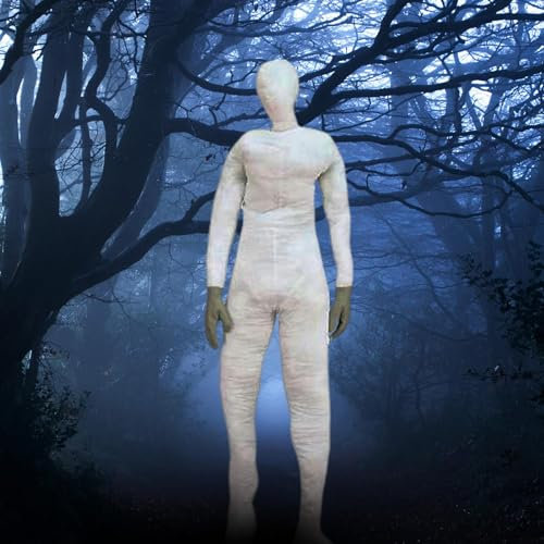 Gefüllte Schaufensterpuppe – lebensgroßes bewegliches menschliches Modell, Halloween-Schaufensterpuppenkörper, 1,8 m hoch, Horror-Posierung, menschliches Modell, Halloween-Dekoration, hängendes