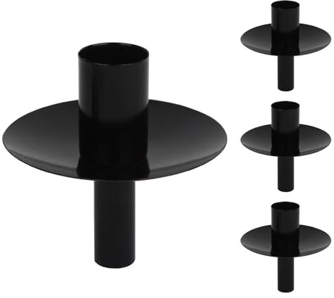 CREECHWA Flaschenkerzenhalter 4 Stücke, Kerzenständer Für Normale 25 mm Kerze, Rustikale Kerzenhalter