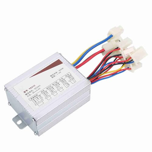 Akozon 24V 500W Bürstenmotor-Controller-Box für Elektrofahrräder, Roller und E-Bikes; Robuster 24-V-Controller mit Konstanter Geschwindigkeit und Feinfühliger Bremssteuerung