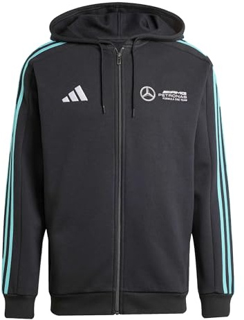 adidas Herren Mercedes - AMG Petronas Formula ONE Team DNA Full Zip Hood Men, Black/White, S