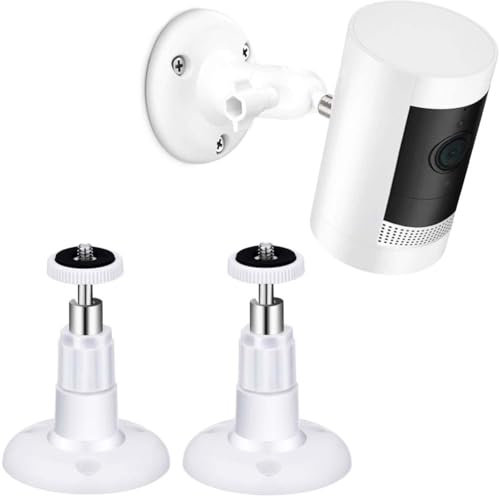 PAIKIUU 2 Pack Ring Camera Mount for All Cameras with Standard 1/4 Thread Holes, Ring Stick Up Camera Mount Ring Outdoor Camera Mount Ring Indoor Camera Mount for Arlo/Cam/Pro/Indoor Cam/Wyze Cam/Eufy
