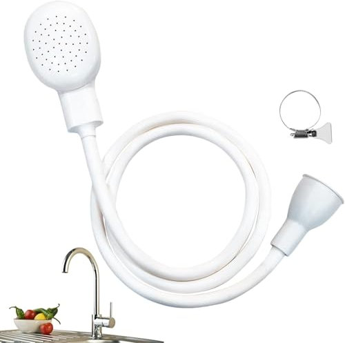 SkyJoy®waschbeckendusche.Tragbare Waschbecken-Dusche, einfach zum Haare waschen und Wasser auffangen. Wasserhahn Duschkopf, Waschbecken Wasserhahn Befestigung, Haustier Handheld Wasserhahn Duschkopf