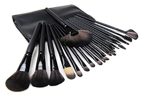 Qukaim Kit de 24 pinceaux de maquillage doux et doux pour la peau avec sac, outils de beauté délicats pour un usage professionnel et personnel