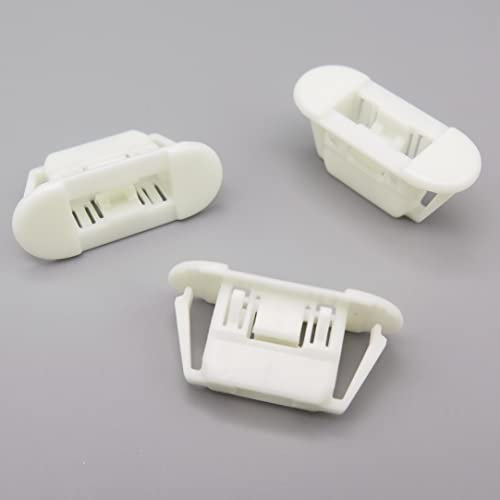 VVO Fasteners- Weiß Kunststoff-Clips. Kofferraummatte und Innenverkleidung. Kompatibel mit einigen Nissan Micra, (Packung mit 10 Clips)