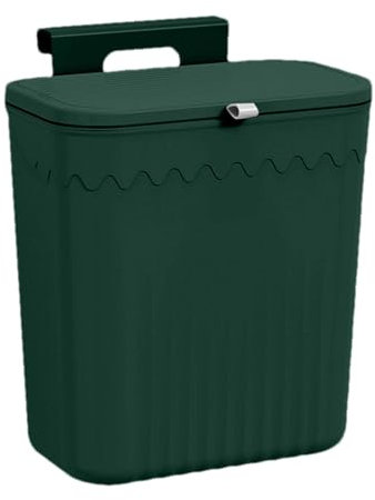 Renywosi Papelera De Cocina, Papelera Colgante Sin Perforaciones, Papeleras Debajo De La Encimera De La Cocina Con Tapa, Papelera Para Desperdicios De Comida Para Puerta De Armario, Camping, Baño