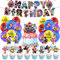 44 PCS Geburtstagsdeko, Kinder Geburtstag Deko,Geburtstag Party Deko Kinder,Enthalten Tortendeko,Happy Birthday Girlande Luftballon, Perfekt für Kindergeburtstagsfeiern