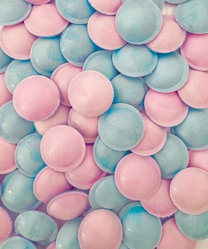 Flying Saucer Sweets - Pink and Blue Sweets - Flying Saucers - 100 Pack - 100 Count - Assorted Sweet Pick and Mix for Parties, Gifts, and Sharing.