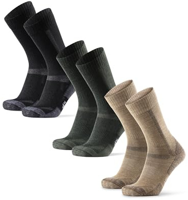 DANISH ENDURANCE Merino Wandersocken, 1, 3 & 5 Paar | Merino Trekkingsocken, Stark Gepolstert & Atmungsaktiv, Geruchshemmend, für Wandern, Trekking & Arbeit, Unisex