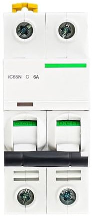 KANDUO Mini disjoncteur IC65N 2P Type C 16A 20A 25A 32A 40A 50A(25 V)