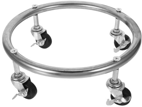 ABOOFAN Gas Bottle Mobile Stand Propane Cylinder Holder Wheels for Outdoor Camping Propane Tank Stand