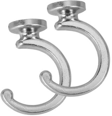 Ciieeo 2 Piezas Pared Cortinas Soporte Resistente Cortinas Instalación Rápida