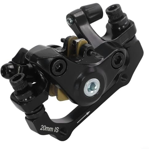 Robusta pinza freno a disco meccanica da 160 mm per mountain bike uso ruota anteriore e posteriore (nero)