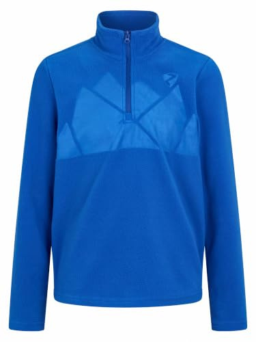 Ziener Kinder JONKI-Z Skipullover, Midlayer, Fleece-Shirt | warm, elastisch, Recycled, Cobalt Blue, 164