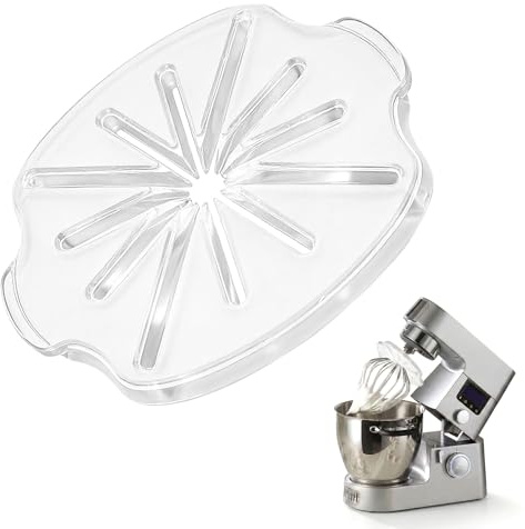 6-Wire Whisk Anti-Splatter Guard & Cleaner for 4.5qt & 5qt Tilt-Head Stand Mixers | Mess-Free Lift-Off Scraper for Cream & Batter | Easy-Clean Mixer Attachment, Perfect for Home Bakers