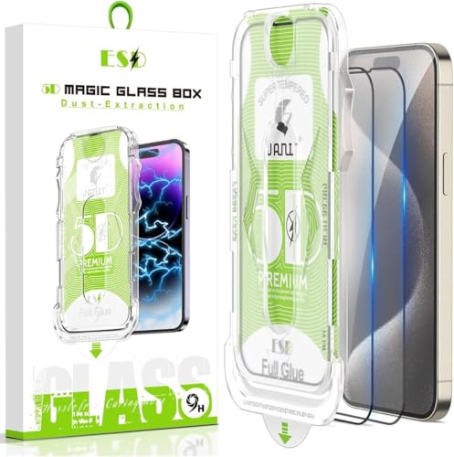 Kilix Schutzglas für iPhone X 11 12 13 14 15 Pro Max/Plus | Auto-Dust Eliminierung | 9H Schutzglas HD Klar | Bläschenfrei | Einfache Montage | [6.1 bis 6.7] (iPhone 11 Pro Max)