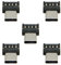 chenyang 5 Pack Adattatore USB C OTG Adattatore connettore USB C maschio a USB 2.0 femmina ultra mini