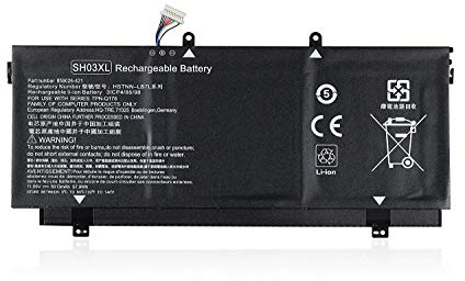 SH03XL TPN-Q178 Sostituzione della batteria del laptop per HP Spectre X360 13-AC001NA AC013DX AC033DX AC037TU AC052NA AC028TU 13-AB0XX 13-AB001 13-AB099 13T-AB000 13-W000 13-W0XX Serie(11.55V 57.9Wh)