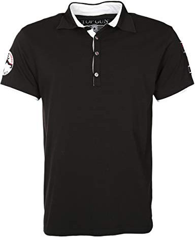 Top Gun Herren Polo Heaven Tg20191001 Black,XXL