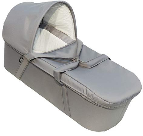 EICHHORN Kinderwagen Feste Baby-Tragetasche, Luxusvariante, mit waschbarem Innenbezug und Klappmechanismus - Silbergrau