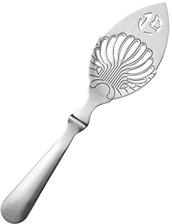 Edelstahl Absinth Löffel wermut 16 3Cm wermutlöffel Silber Bar ZubehöR Cocktail Filter LöFfel FüR Absinthtrinken
