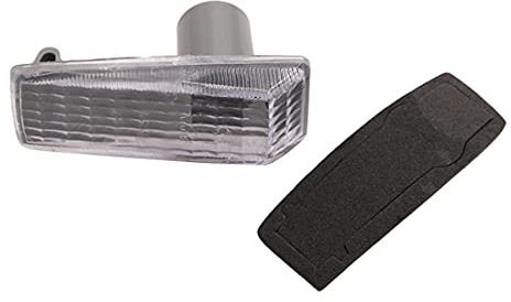 HZTWFC Markierungs-Kontrollleuchte Repeater-Lampe Klarglas Seitenmarkierungs-Kotflügel-Licht Blinker für Mercedes-Benz W124 R129 W140 W202 W201