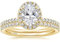 Zakk Ringe Damen Silber 925 Oval Zirkonia 1.5CT Verlobungsringe Eheringe Trauringe Versprechen Ring Set Rosegold Gold (Gold,53 (16.9))