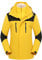 YuanDiann Herren Damen 3 In 1 Wanderjacke 2 Teiliges Set, Wasserdicht Winddichte Fleece Gefütterte Mantel mit Kapuze Abnehmbar Verdicken übergangsjacke Trekking Skijacke Damen Gelb XL