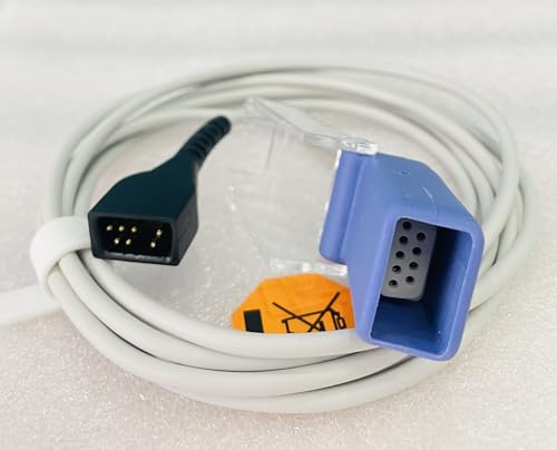 N\A Extension Cable 2.2M Wire for All Nonin 7pins Patient Monitor SpO2 Sensor Probe 7PIN 7P Oximeter Comaptible with Nonin 8500 8600 8700 8800 2500 9840 3012 Avant 2120 4000 9600 9700 7500 7500FO