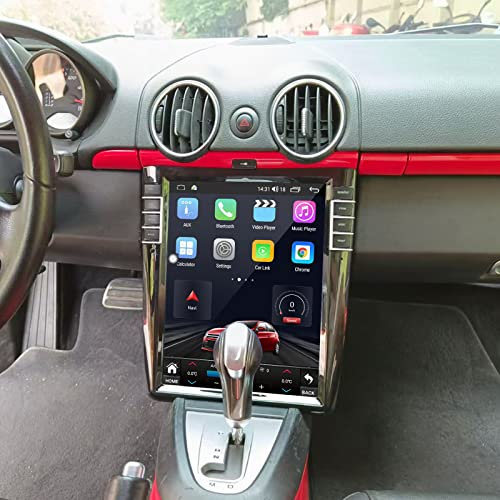 MOOKAKA Tesla Style Radio Autoradio 2 din Android 11.0 GPS Navigation Kopfeinheit für Porsche Cayman Boxster 987 911 997 2005-2012 Multimedia Player Stereo IPS Bildschirm HD 1080P Carplay DSP
