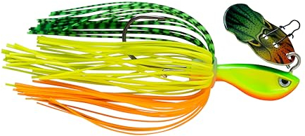 Rapala - Rep -v Fischerei Köder Barsch Bladed Jig Cload Construction (Wismut) - Köder freies Wasserauslosung - Variable Schwimmtiefe - Größe 8 cm / 10g - Hergestellt in Estland - Feuer Tiger