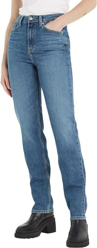 Tommy Hilfiger Jeans da Donna, vestibilità Dritta, Denim (Mel), 31W x 28L