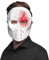 MIMIKRY Horror Hockey Maske Weiß mit Blutspritzern Freitag der 13. Halloween Killer Jason Halloween