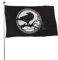 Dekorative Gartenflagge, Hofbanner, Wikinger, schwarze Krähe, Rabe, sitzend auf Ast, einseitiger Druck, Willkommensgartenflaggen, Rasen, hängende Dekoration, 90 x 150 cm