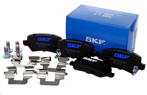 SKF Scheibenbremse Bremsbelag mit Zubehör VKBP 90032 A-4er Set - Position Hinterachse Höhe 77 mm Länge 134 mm Breite 83 mm Dicke 14,8 mm OE Qualität