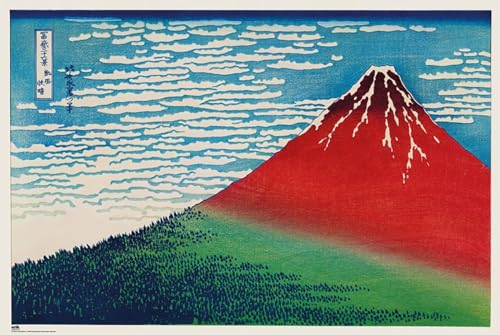 Close Up Mount Fuji Poster Hokusai (91,5cm x 61cm)
