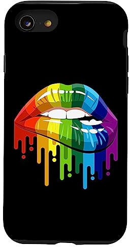 LGBTQ Rainbow Lip Gay Pride Hülle für iPhone SE (2020) / 7 / 8