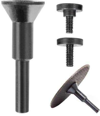 Furtryvl Jeu de mandrins pour disques à tronçonner, mandrin de montage pour disques à tronçonner, embouts de meuleuse d'angle en métal, mandrin pour meuleuse à tige - Accessoires de meuleuse à tige