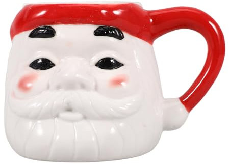 HOLIDYOYO Tazza A Forma Di Babbo Natale Tazza Da Tè In Ceramica Natalizia Divertente Novità Tazza Da Per Bere Zuppa Cioccolata Calda Tè Latte Di Natale Decorazione Della