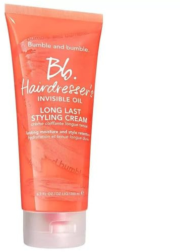 Bumble and bumble. Hairdresser's Invisible Oil Long Last Styling Cream | Hydrating Anti Frizz Color Safe | For All Curly Wavy Straight Hair Types | With Argan, Coconut + Grapeseed Oil, 6.7 Fl Oz