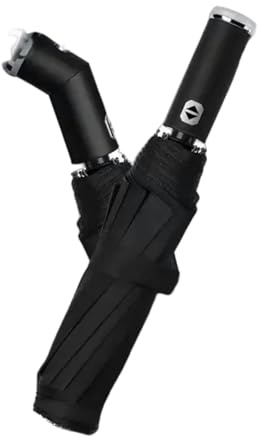 LEONFFS Regenschirm Regenschirm Mit Led Licht Drehbarer Griff Taschenlampe Regenschirm