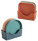 Mulaibdin 16 Piezas Platos Plastico Duro Reutilizables, Platos Camping 5.7 Inch, Platos Llanos Sueltos Irrompible con Organizador Platos, Platos Plastico de Colores para Cumpleaños,Fiestas,Hogar