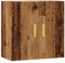 vidaXL Wandschrank Altholz-Optik 60x31x60 cm Holzwerkstoff, Schwebeschrank, CD-Schrank, Hängeschrank, Aufbewahrungsschrank, Wandaufbewahrung