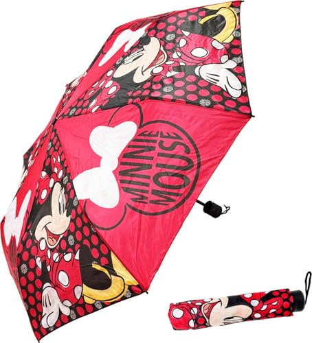 Clondo Faltbarer Regenschirm für Kinder, offener Durchmesser 80 cm, kompakt und leicht, ideal auch für die Schule, tragbar für Tasche und Rucksack, minni