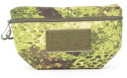 Fronttasche für Plattenträger 20 x 15 x 5 cm, 2L – Taktische Zusatztasche aus Cordura für Erste-Hilfe-Ausrüstung, Handschuhe & Zubehör – Klett-Befestigung, IRR/NIR, Made in Germany