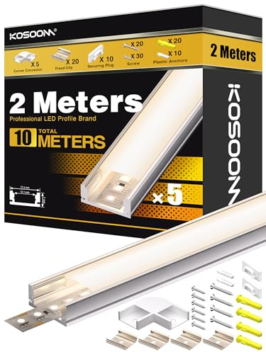 KOSOOM LED-Profil 10 × 1M